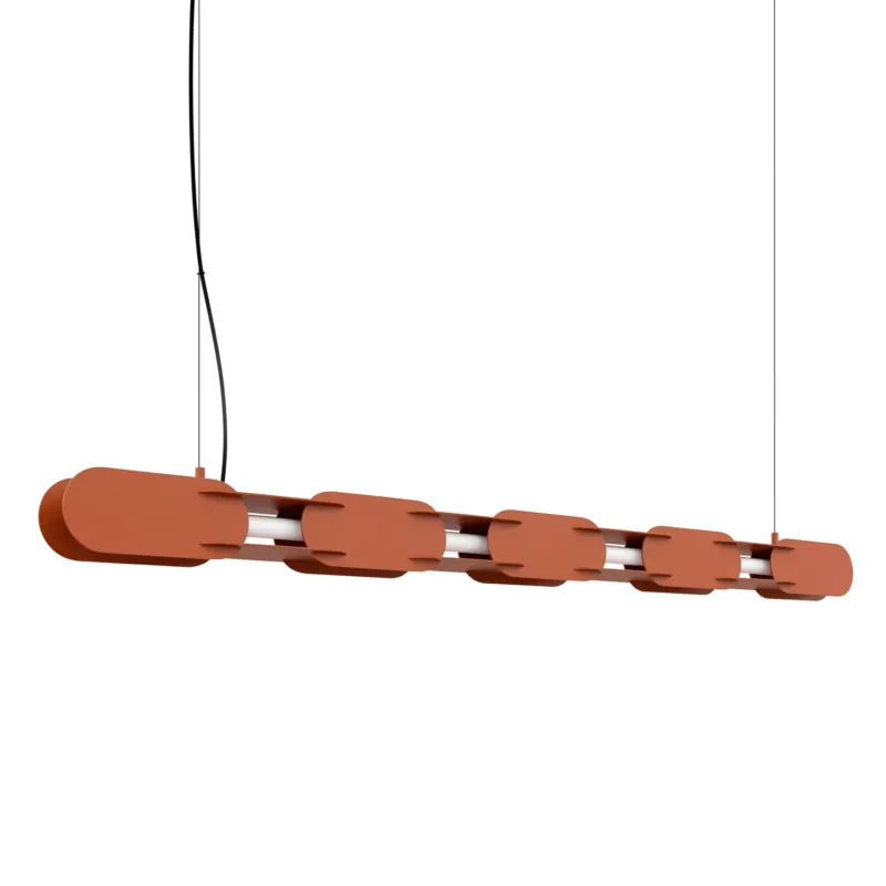 Szybka dostawa Lampa wisząca CHAIN 158 ochra czerwona LED 4000K TH.1043 - Thoro