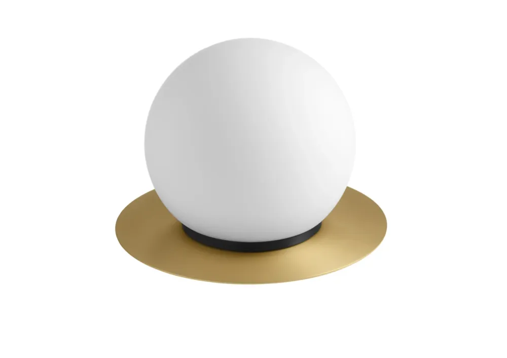 Lampa stołowa FLOC mosiądz mat 1xE27 szkło mleczne 8421797783860 - MDC Ekspresowa dostawa