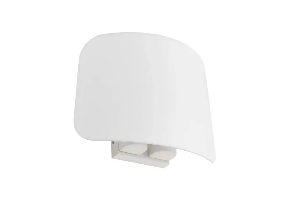 Tani Lampa ścienna ELEA biały mat 2xE27 biały klosz z tkaniny 8421797763787 - MDC
