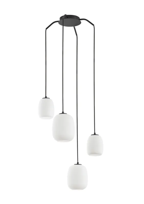 Lampa wisząca JAP czarny mat 4xE27 szkło mleczne 8421797894795 - MDC Tylko dziś