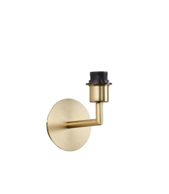 Lampa ścienna ROOMER mosiądz mat 1xE27 (abażur zamawiany osobno) 8421797768263 - MDC Super okazja