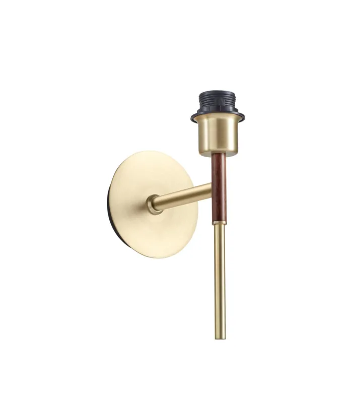 Ostatnia szansa Lampa ścienna JULIETTE mosiądz mat, orzech 1xE27 (abażur zamawiany osobno) 8421797502294 - MDC