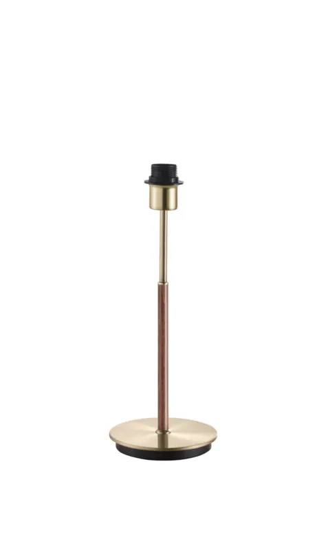 Bezpieczne zakupy Lampa stołowa JULIETTE mosiądz mat, orzech 1xE27 (abażur zamawiany osobno) 8421797502164 - MDC