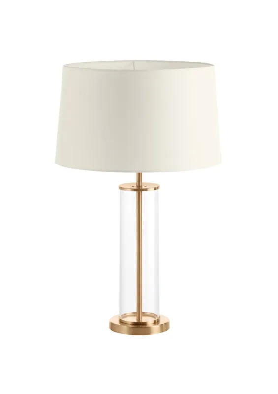 Szybka wysyłka Lampa stołowa LUCI mosiądz mat 1XE27 z kremowym abażurem 8421797894061 - MDC