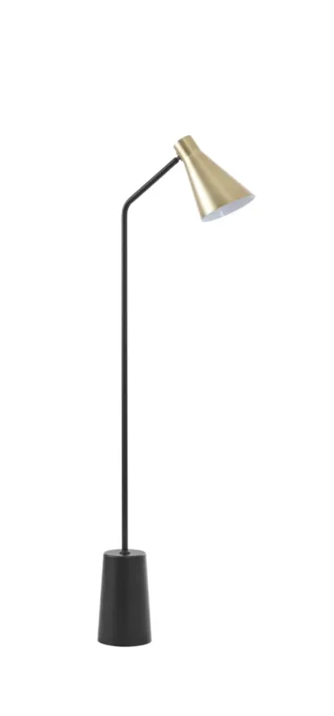 Lampa podłogowa TAMET czarny mat, mosiądz mat 1xE27 8421797893644 - MDC Nowość