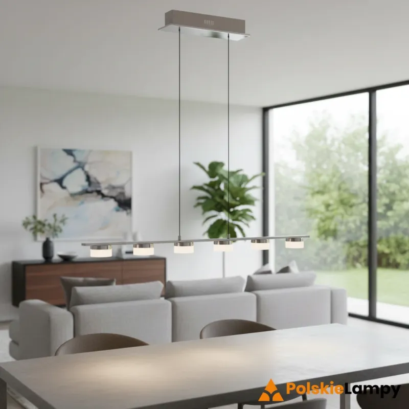 7066-703 Lampa wisząca szóstka CASSIS nikiel-mat - Aviano Lighting Sprawdź teraz