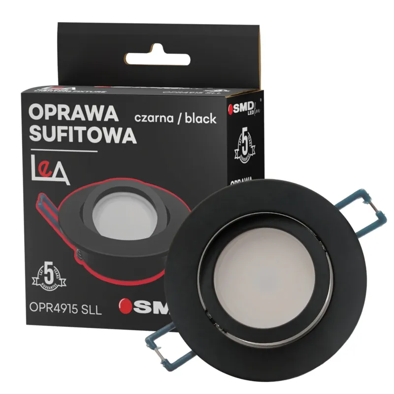 Obniżka ceny OPRAWA LEA CZARNA OKRĄGŁA 5Y SMD LEDline OPR4915SLL - SMD LEDline