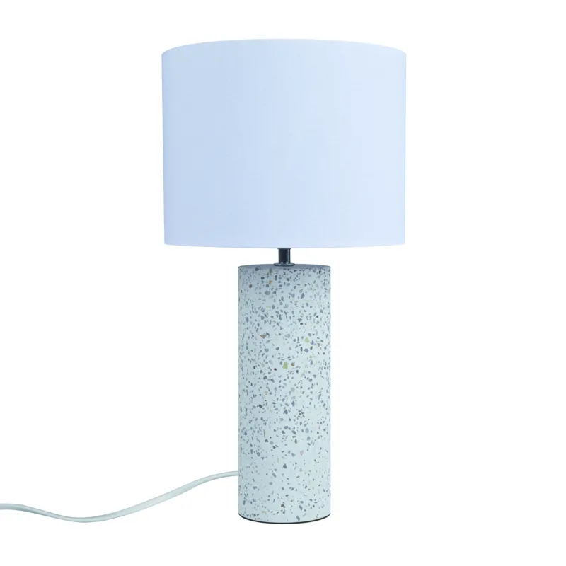 Wyjątkowa oferta Lampa stołowa podstawa z lastryko + biały abażur Antiga NO2512625001 - Nordlux