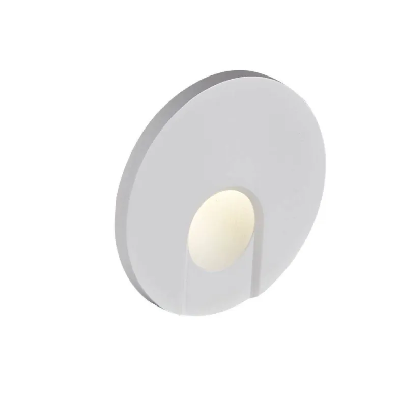 Oczko ścienne schodowe LED Dot R 1,5W 75lm 3000K białe IP65/20 MSTC-05411900+MSTC-05118010 - Mistic Lighting Kup online
