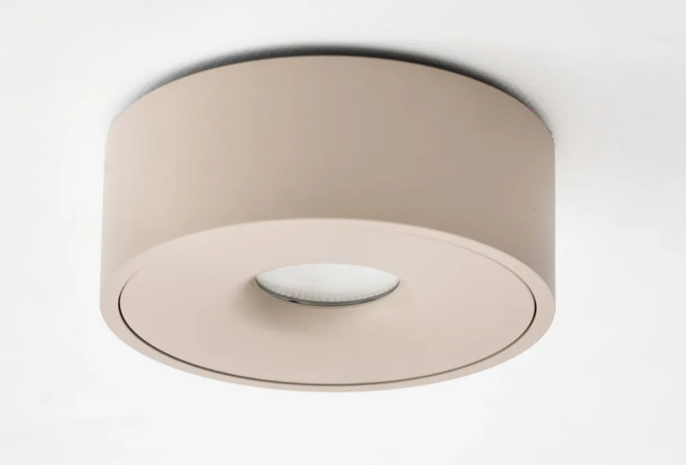 Tylko dziś Plafon łazienkowy Roll 10W 900lm 3000K 48° DIM (ściemnialny) taupe IP54 MSTC-05410975 - Mistic Lighting