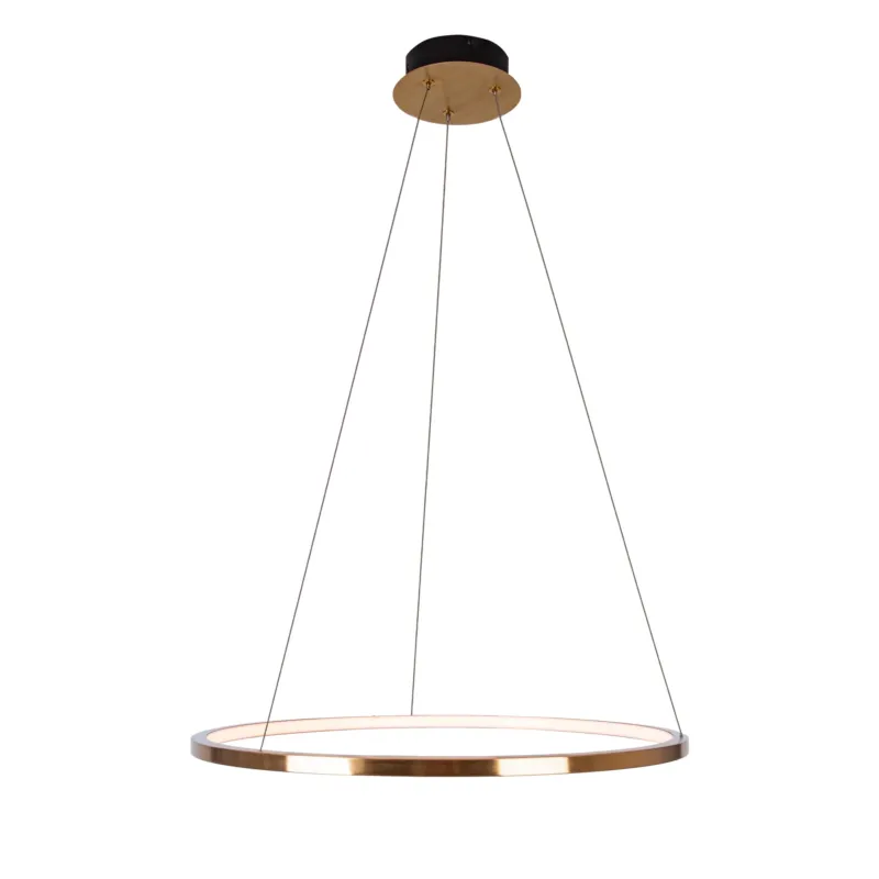 Premium Lampa wisząca QUEEN Ø 50 cm ZŁOTO SZCZOTKOWANE P0493 - MaxLight