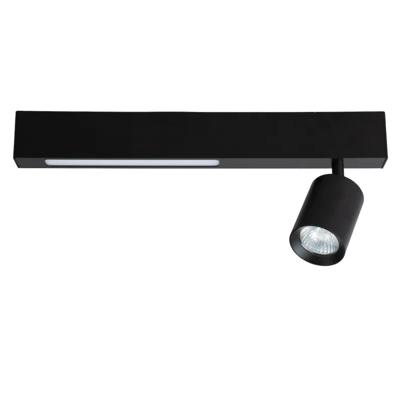 Hit cenowy Lampa Sufitowa Magnet 9W+1xGU10 3000/4000 Czarny ML1130 - Milagro
