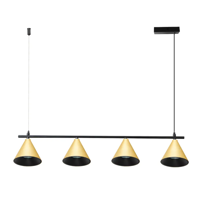 Promocja Lampa Wisząca Cone Złoty 4xGU10 ML1125 - Milagro