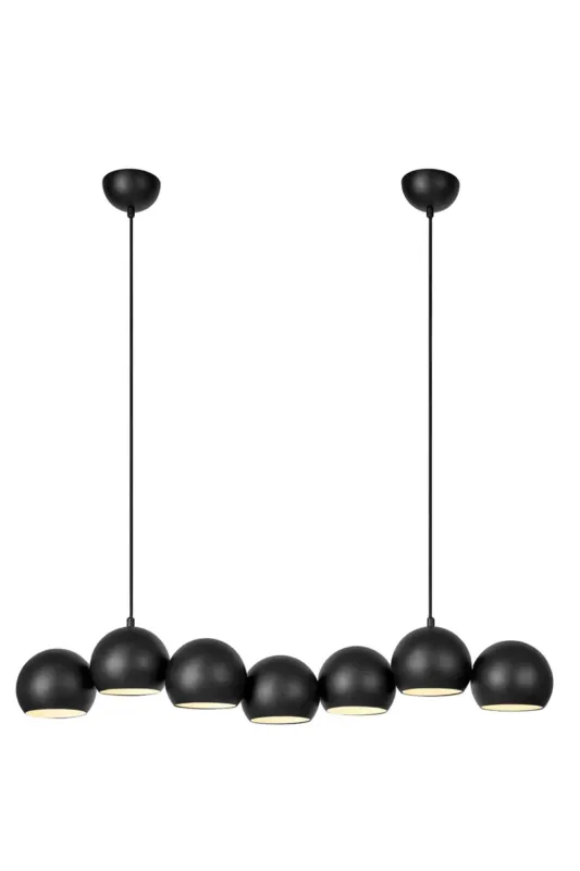 Cena promocyjna Lampa wisząca CUPOLO 7L Sand Black 108860 - Markslojd