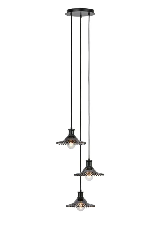 Lampa wisząca NOVIA 3L Black/Smoke 108853 - Markslojd Super okazja