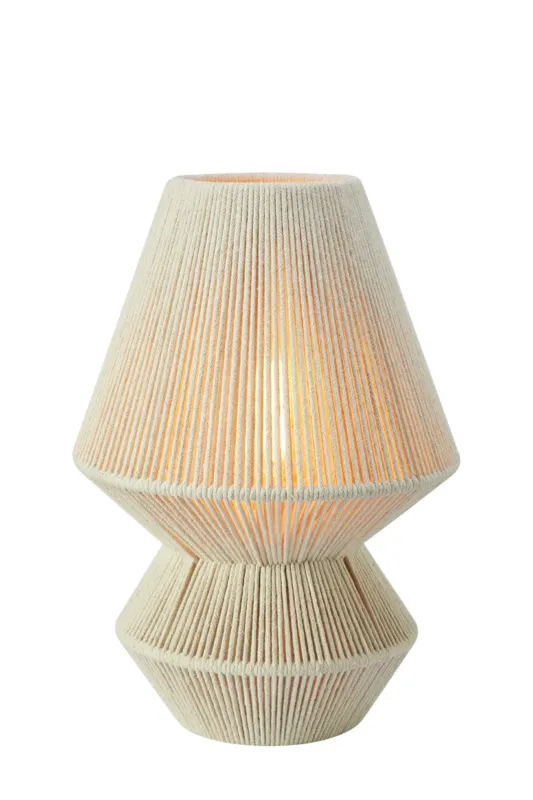 Sprawdź teraz Lampa stołowa RAZZO 1L 34cm Beige 108821 - Markslojd