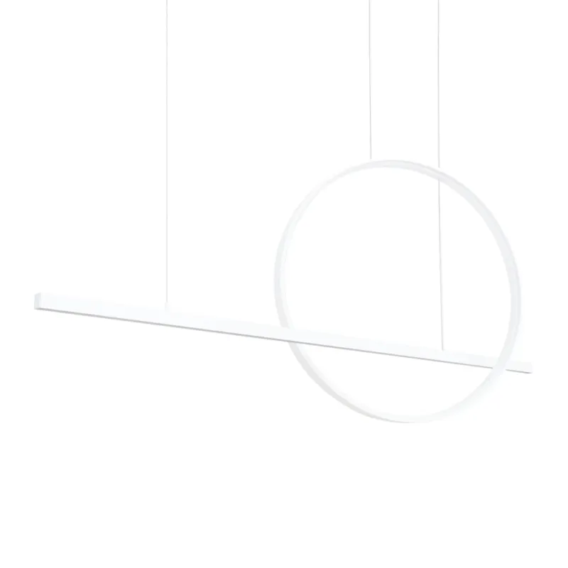 Wyjątkowa oferta Lampa wisząca GLAD biała LED 4000K TH.493 - Thoro