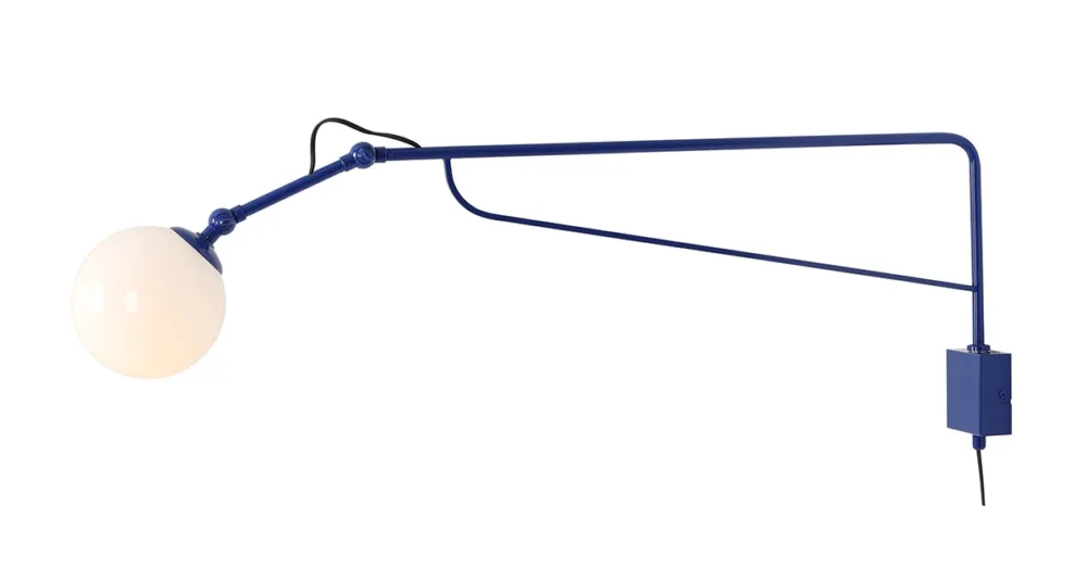 Kup online Aldex Kinkiet metalowy niebieski 29cm 1105C25_D z serii SOHO GLASS