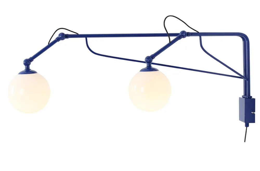 Aldex Kinkiet metalowy niebieski 2-punktowy 1105D25 z serii SOHO GLASS Oferta