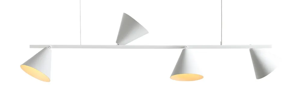 Tani Aldex Lampa wisząca metalowa biała 4-punktowa 120cm 1108L z serii FORM