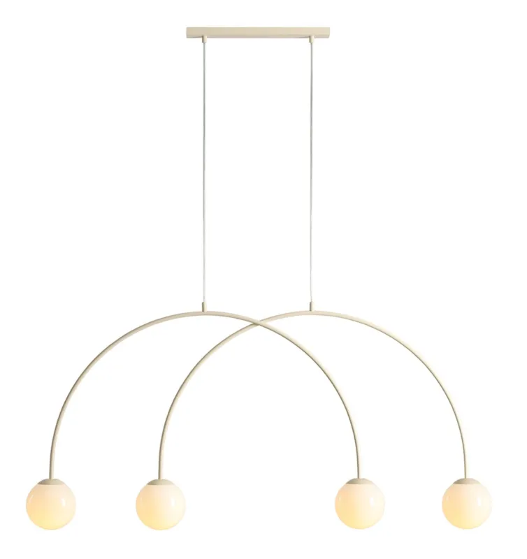 Rabat Aldex Lampa wisząca metalowa kremowa 4-punktowa 1116L9_S z serii UNA