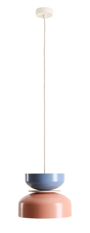 Okazja Aldex Lampa wisząca metalowa biało-koralowa 30cm 1132G11_16_J z serii TULA
