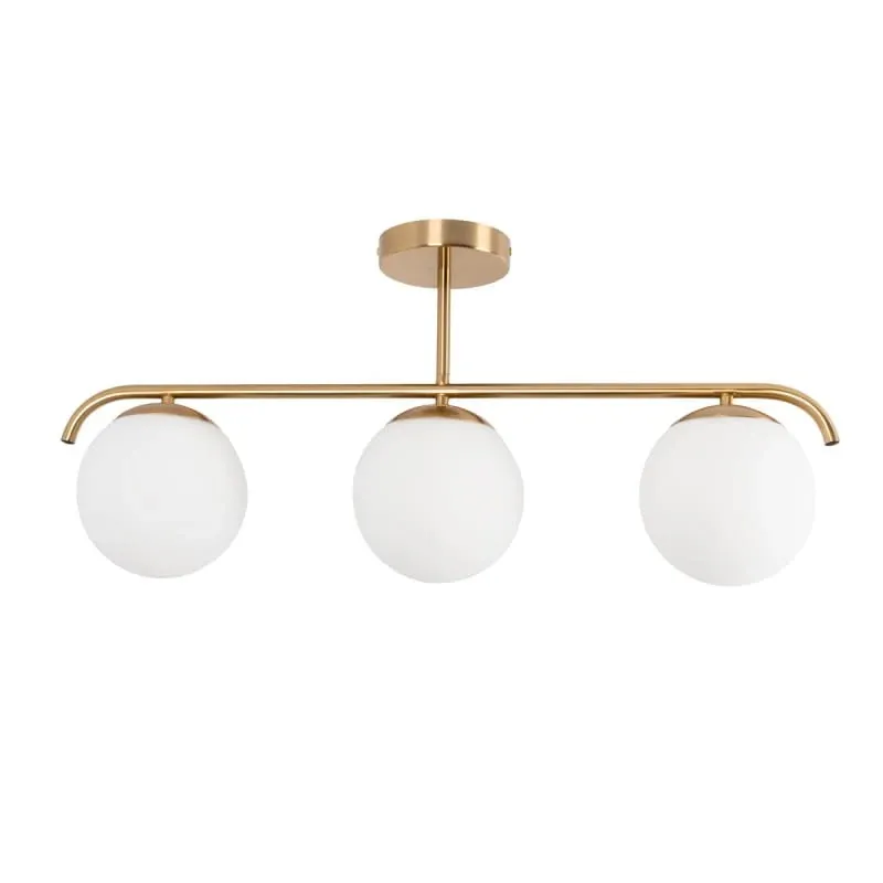 Hit sprzedaży Lampa Sufitowa Milano mleczne kule 3xE27 Klinto ABR-LW3XE27M - Abruzzo