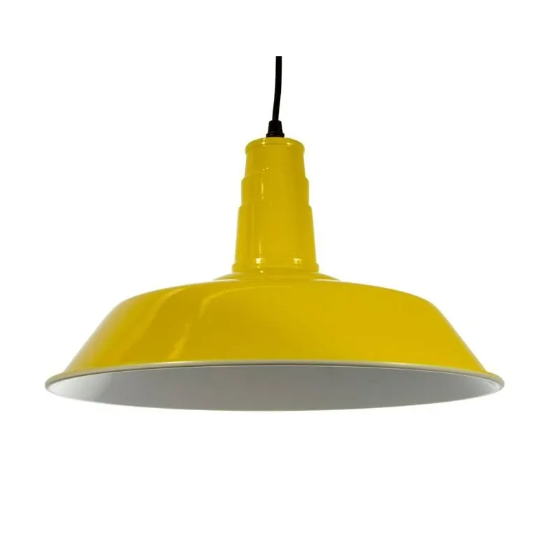 Lampa wisząca Retro Loft Żółta 36cm E27 Grote ABR-LWRG-Y - Abruzzo Kup teraz