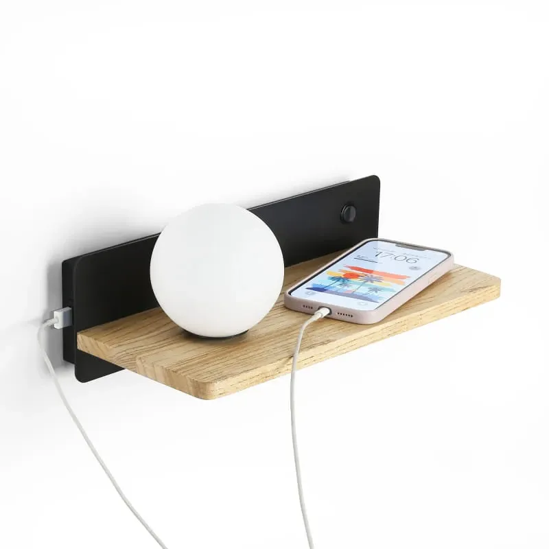 Lampka Nocna Kinkiet USB ze szkalną kulą G9 Bardi ABR-KUSBK - Abruzzo Szybka wysyłka