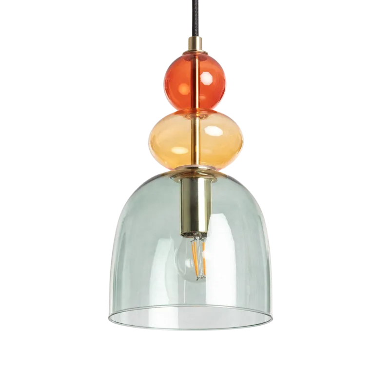 Lampa wisząca Szklana Zielona E14 15cm L Koloreno ABR-KOLO2-Z - Abruzzo Zamów teraz