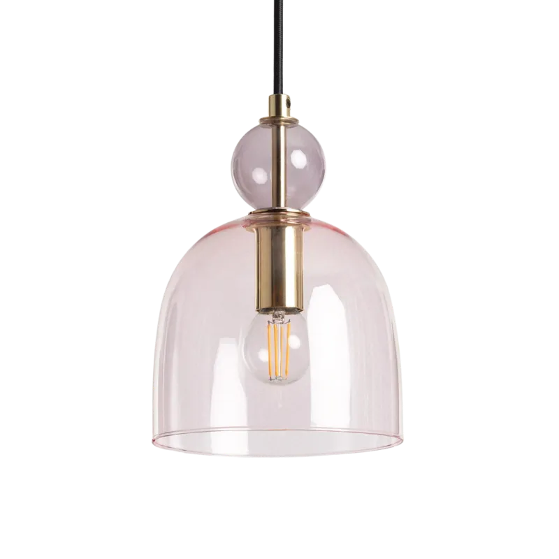 Kup online Lampa wisząca Szklana fioletowa E14 15cm Koloreno ABR-KOLO1-F - Abruzzo