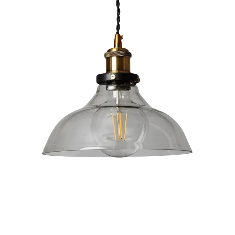 Lampa wisząca Szklana Retro 25cm E27 Hinti ABR-SLWH - Abruzzo Bestseller