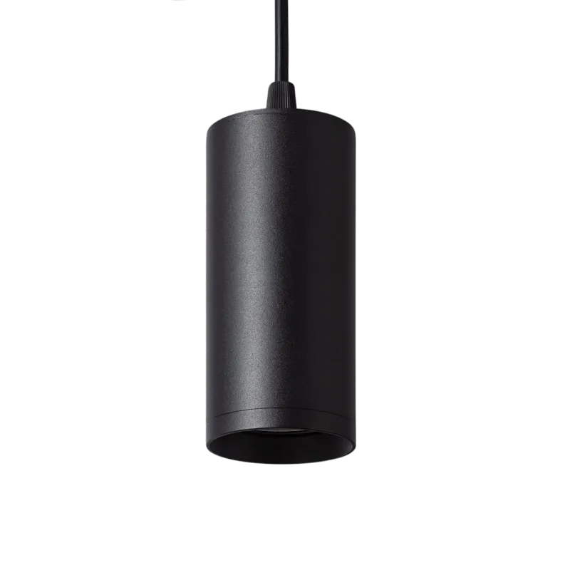 Czarny Zwis Lampa wisząca tuba GU10 Echo ABR-ZSC-GU10 - Abruzzo Premium