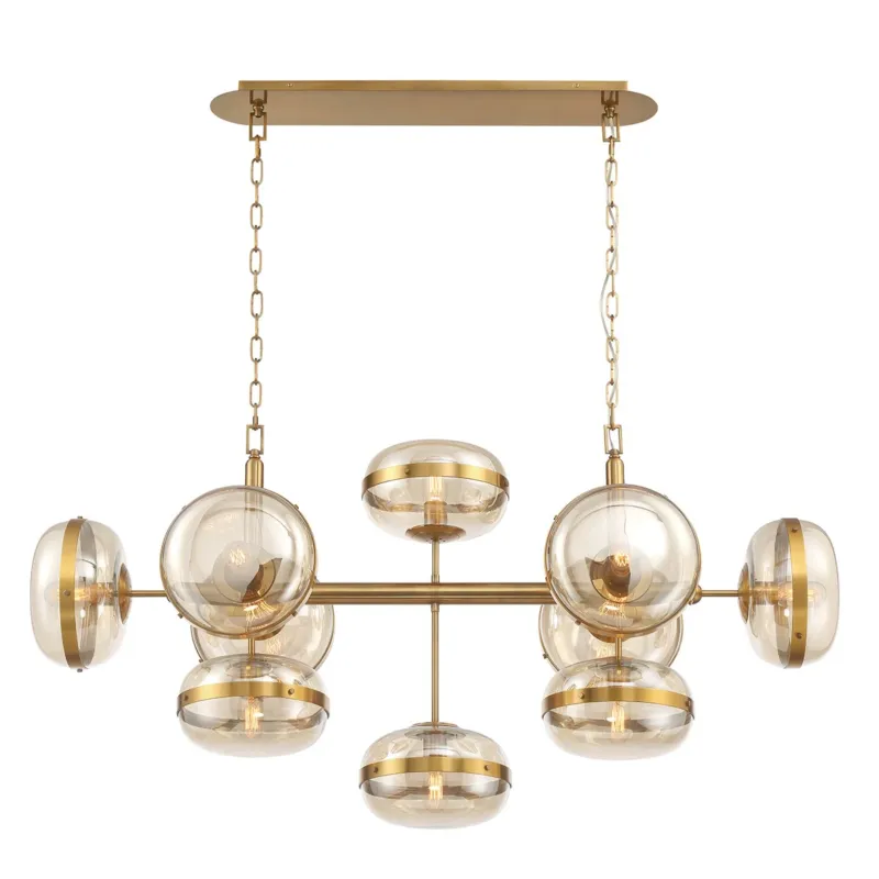 Lampa wisząca Nottingham QN-NOTTINGHAM-10LP-AB - Quintiesse Wyprzedaż