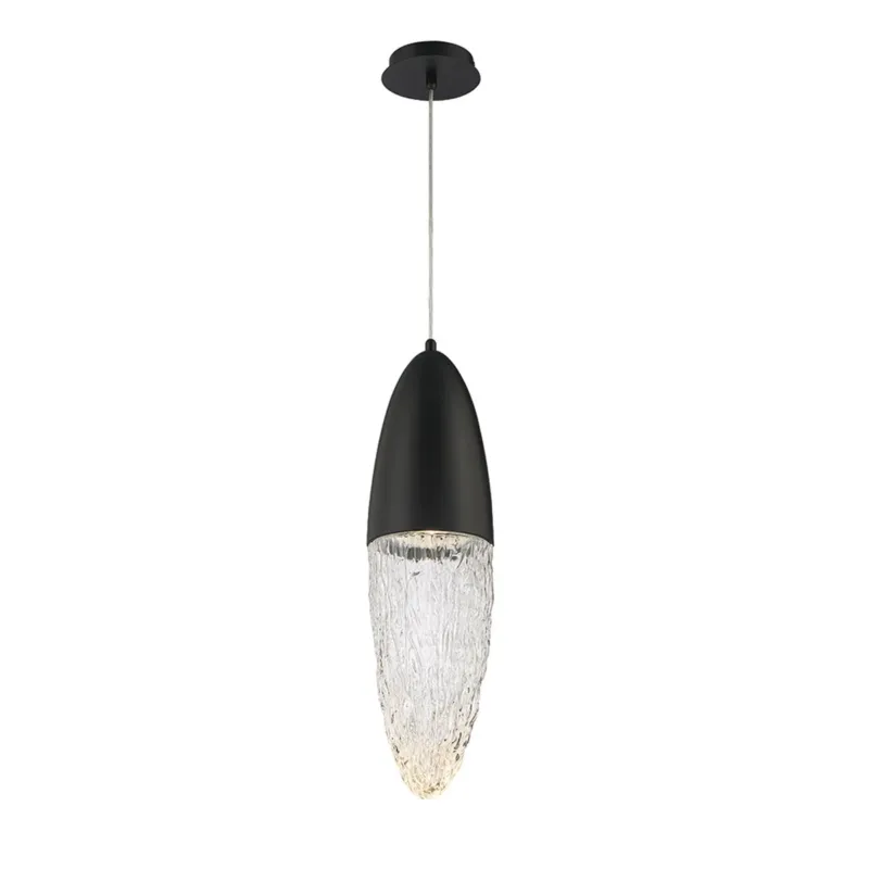 Hit sprzedaży Lampa wisząca Ecrou QN-ECROU-1P-BK - Quintiesse
