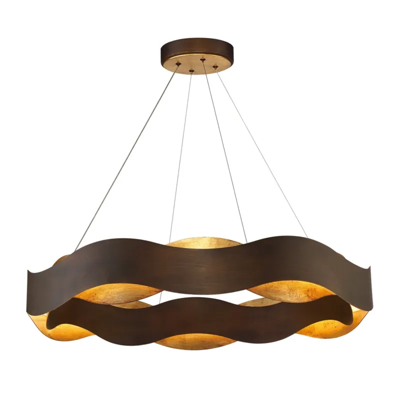 Lampa wisząca Vaughan QN-VAUGHAN-P-L-BRZ-GD - Quintiesse Nie przegap