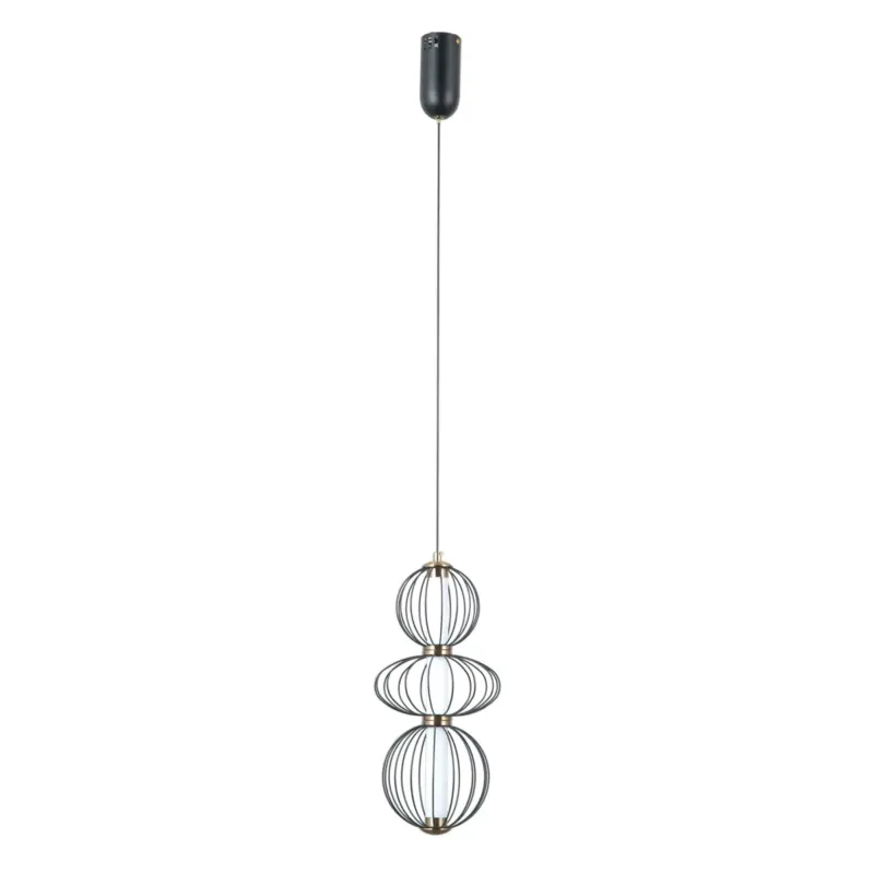 Zamów teraz Lampa wisząca czarna aluminiowa 3-punktowa PND-344221-3V-BK z serii Rabel - Lampy Italux