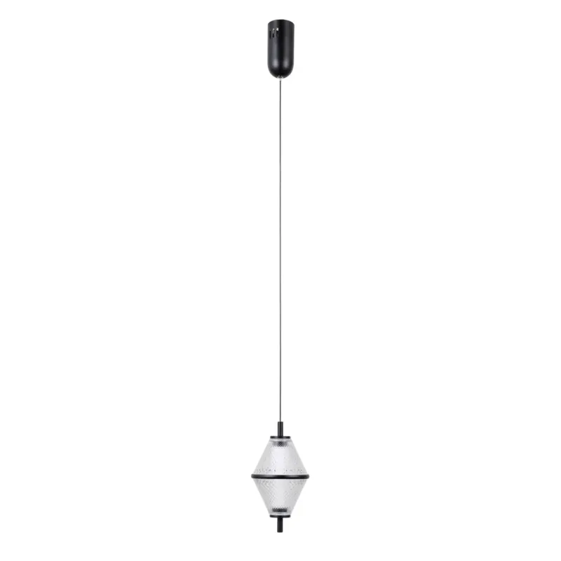 Lampa wisząca czarna aluminiowa LED PND-34395-1-BK z serii Fuente - Lampy Italux Dodaj do koszyka