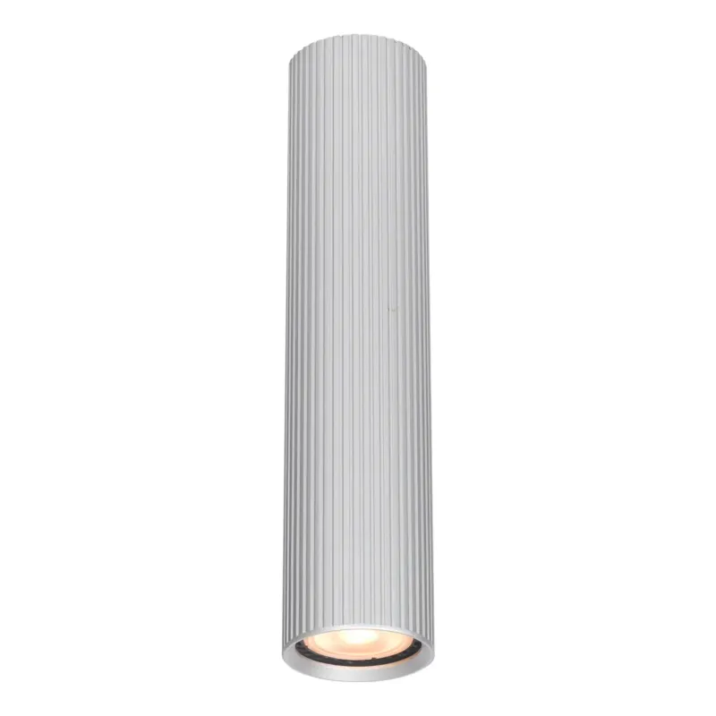 Lampa sufitowa tubowa srebrna metalowa 24cm CLN-83920-L-ALU z serii Rilok - Lampy Italux Tylko dziś