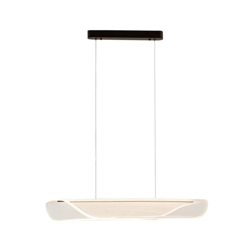 Lampa wisząca LED brązowa podłużna 98cm PND-57882-32W-3K z serii Casel - Lampy Italux Zamów teraz