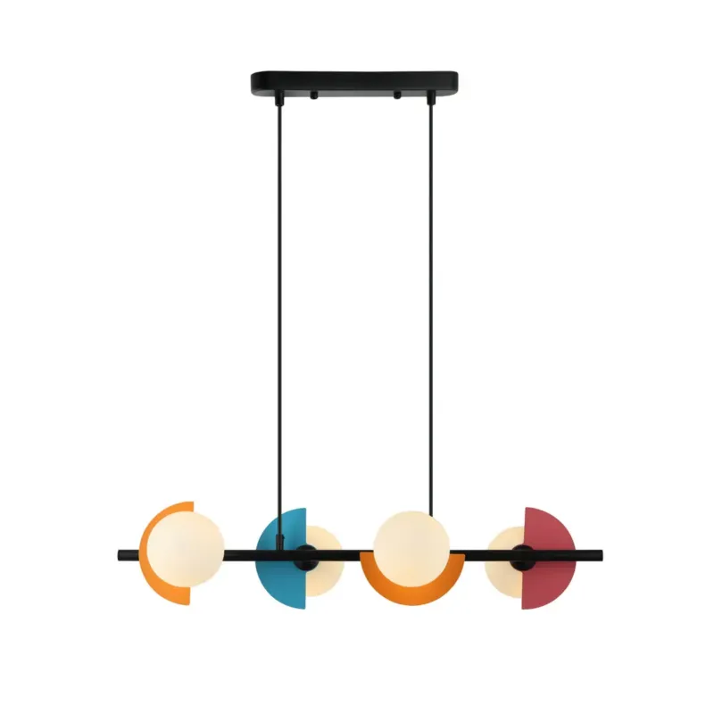Lampa wisząca metalowa wielokolorowa 4-punktowa PND-37482-4-MLTI z serii Nauti - Lampy Italux Kup teraz