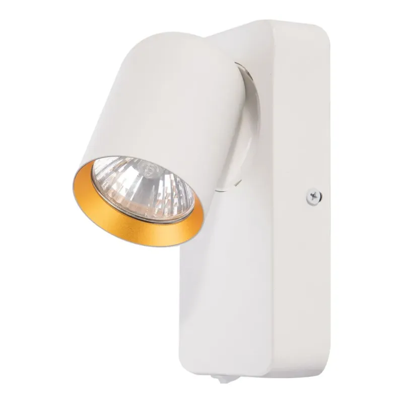 Super okazja Milagro Lampa ścienna Andy 1xGU10 Biały + Złoty ML9942