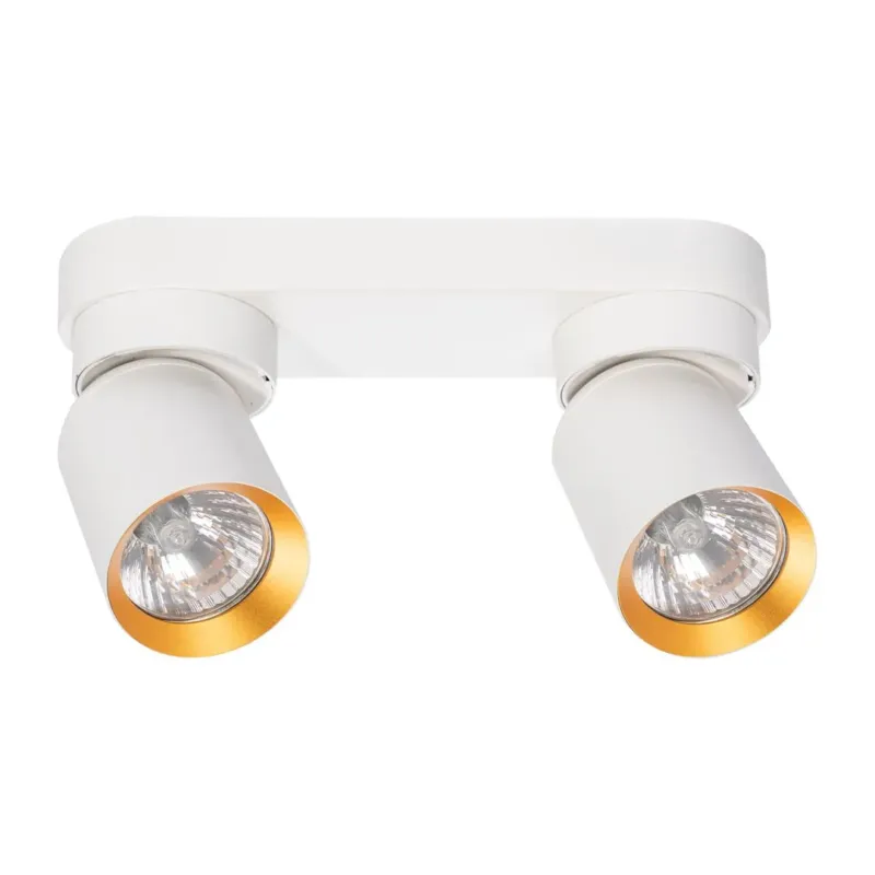 Tani Milagro Lampa sufitowa Andy 2xGU10 Biały + Złoty ML9934
