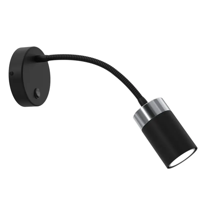 Okazja Milagro Lampa ścienna flex JOKER BLACK/CHROME 1xGU10 MLP8534