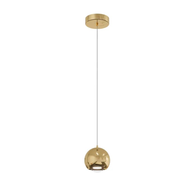 Super okazja Lampa Wisząca nad wyspę Aurenia 1xLED złota kula PL0122-GD - Yaskr