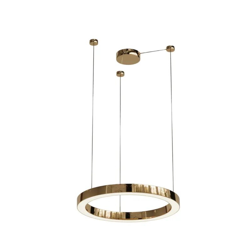 Ograniczona ilość Lampa wisząca złote okręgi designerska Aurum S 1xLED PL0116-50 - Yaskr