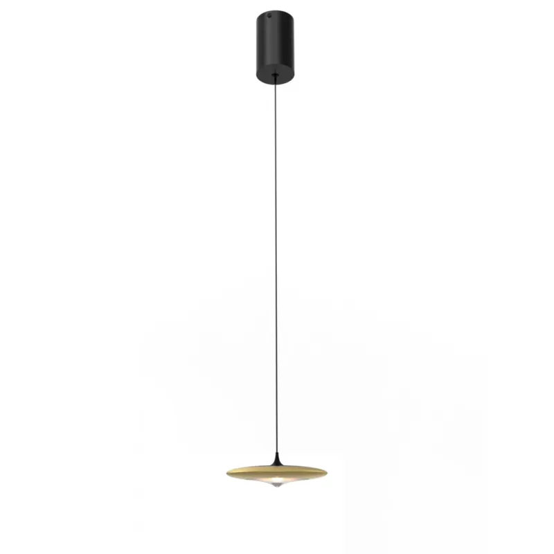 Ograniczona ilość Lampa Wisząca nad wyspę Otos 1xLED Szczotkowane Złoto PL0145 - Yaskr