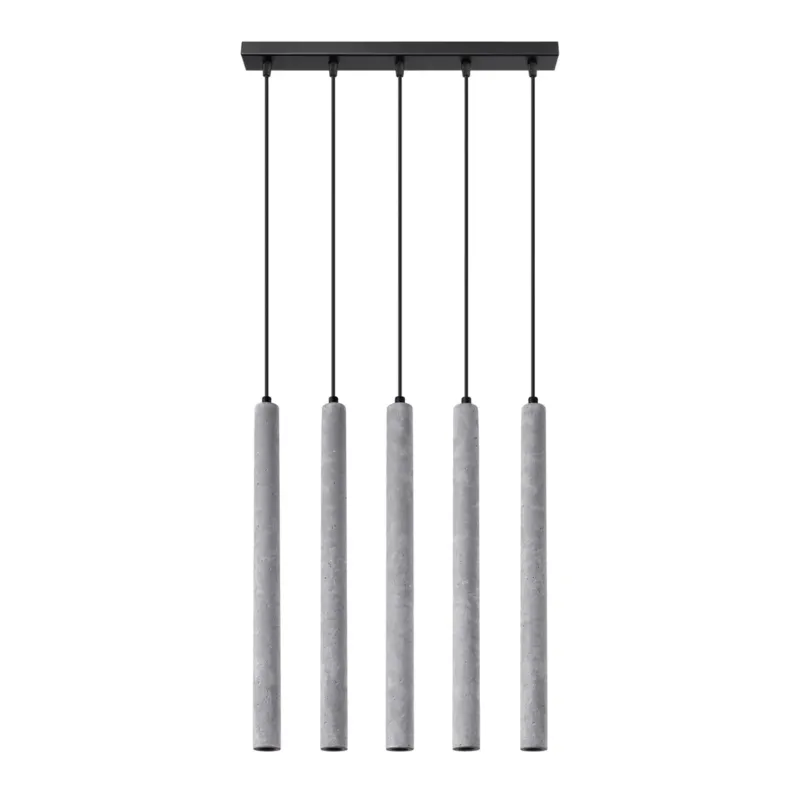 Łatwy zwrot Lampa wisząca PASTELO 5L beton SL.1274 - Sollux