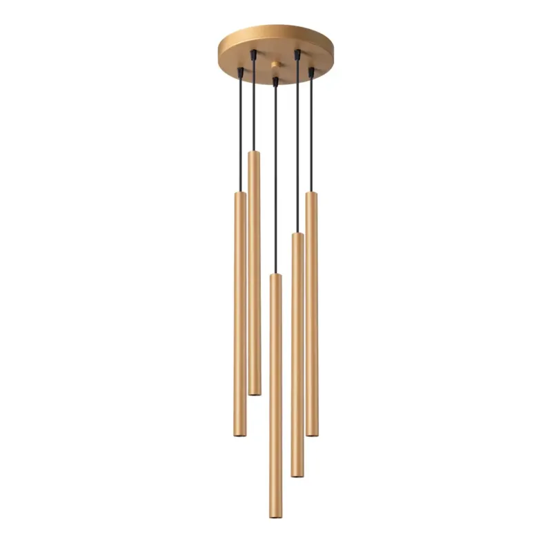 Bezpieczna płatność Lampa wisząca PASTELO 5P złota SL.1174 - Sollux