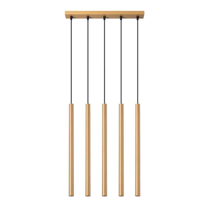 Zniżka Lampa wisząca PASTELO 5L złota SL.1173 - Sollux